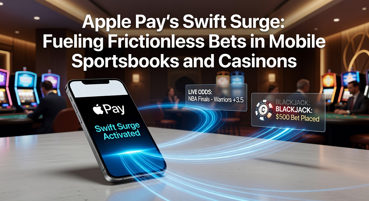 Apple Pay interface op een mobiel apparaat tijdens een sportweddenschap, met focus op snelle transactiebevestiging in een casino-app