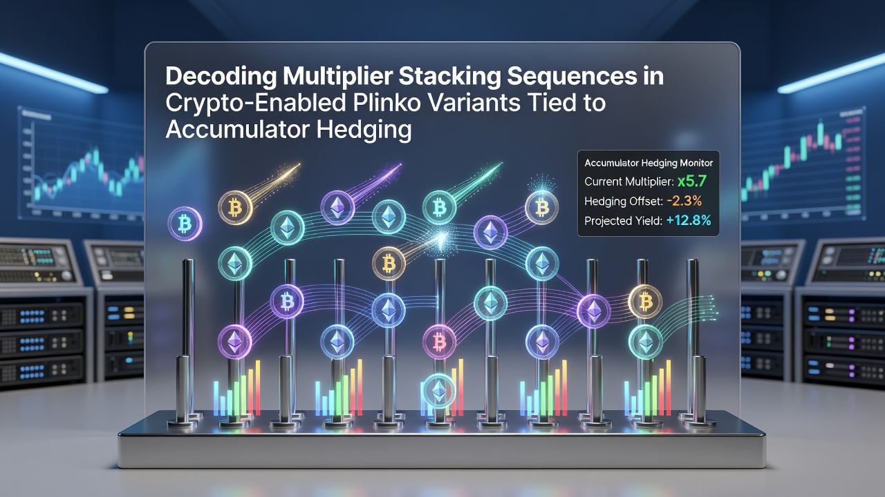 Diagram van accumulator hedging gekoppeld aan Plinko multiplier sequenties