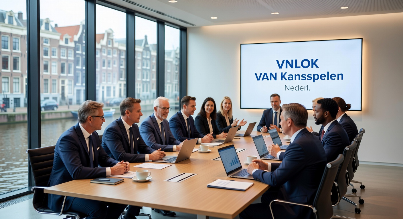 Grafiek die de opbouw van een linked progressive jackpot illustreert, met lijnen die meerdere casino's verbinden naar een exploderende prijsmeter