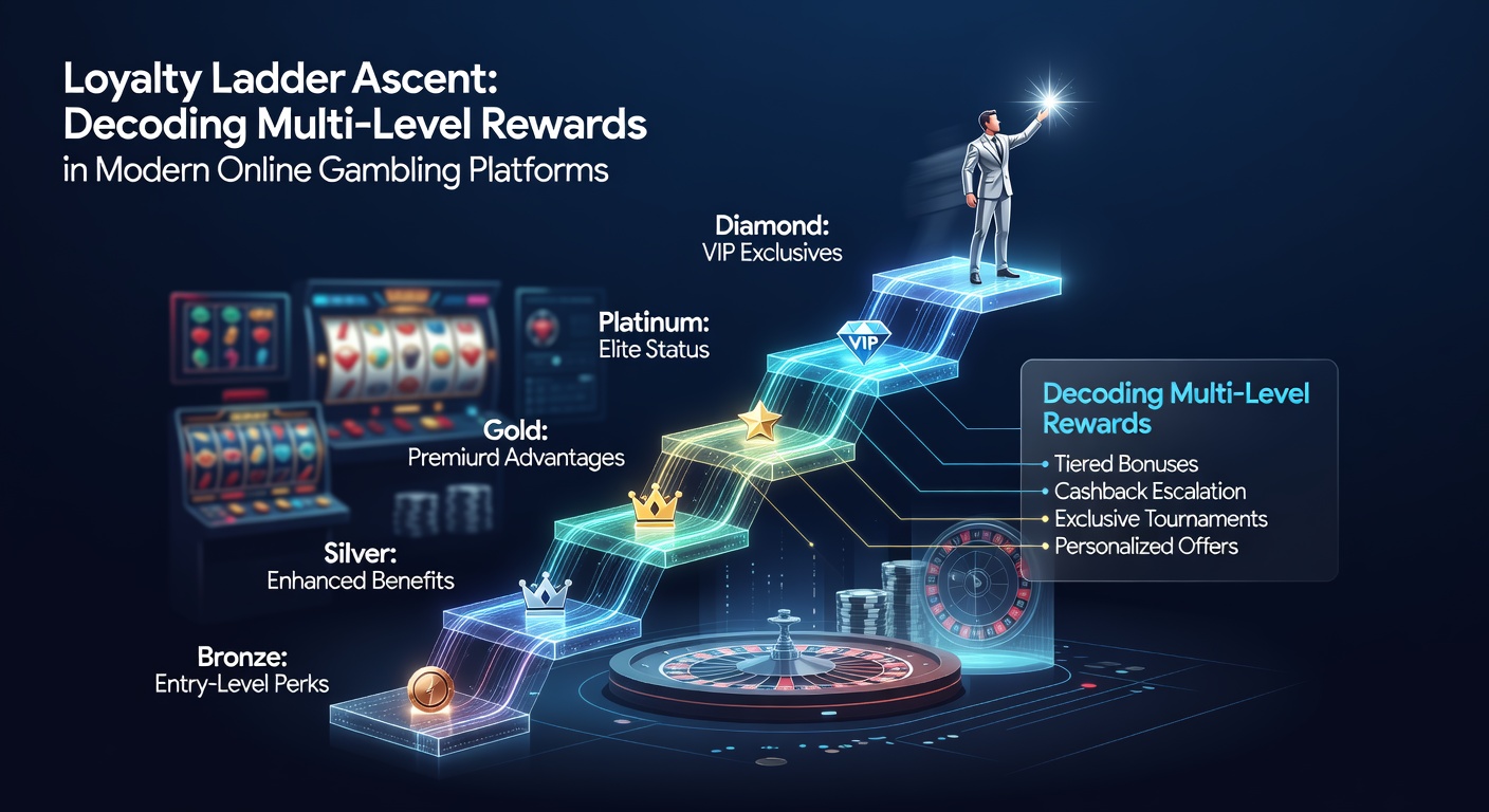 Voorbeeld van een VIP-loyaliteitsdashboard met progressiebalken, beloningsiconen en een high-roller event uitnodiging in een online casino app