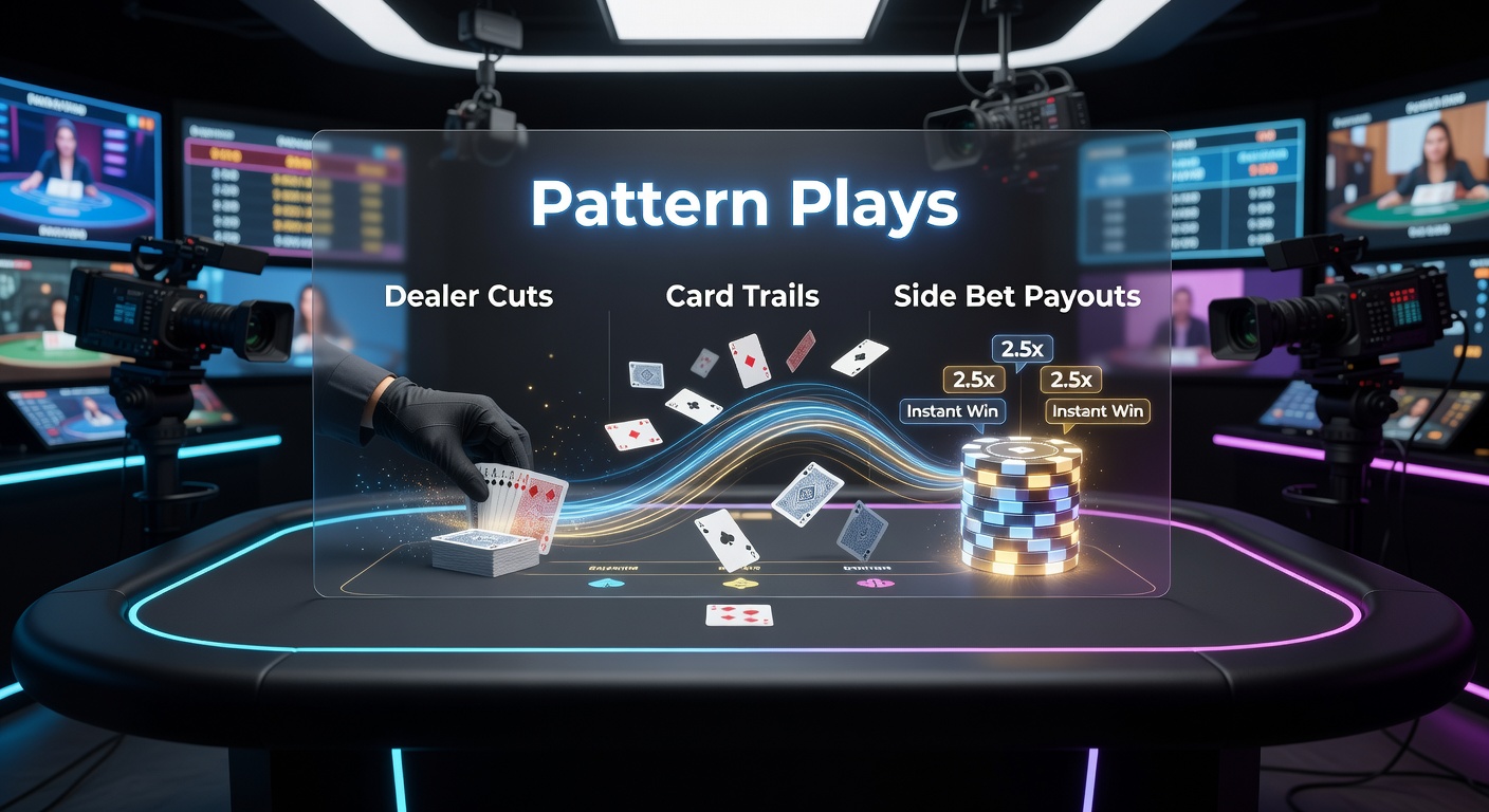 Live Andar Bahar tafel met dealer die kaarten deelt en spelers die patronen observeren in een high-definition casino stream