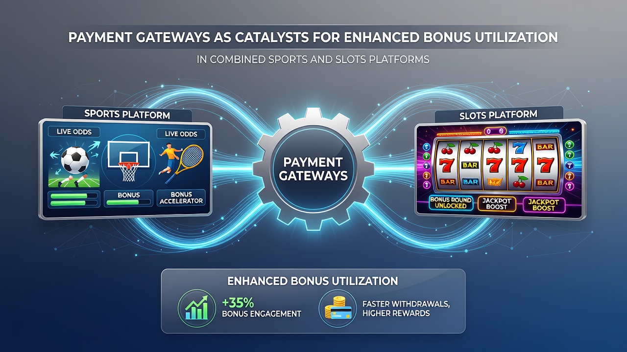 Gebruikersinterface van een hybride platform met betalingsgateway-integratie voor sport- en slotbonussen
