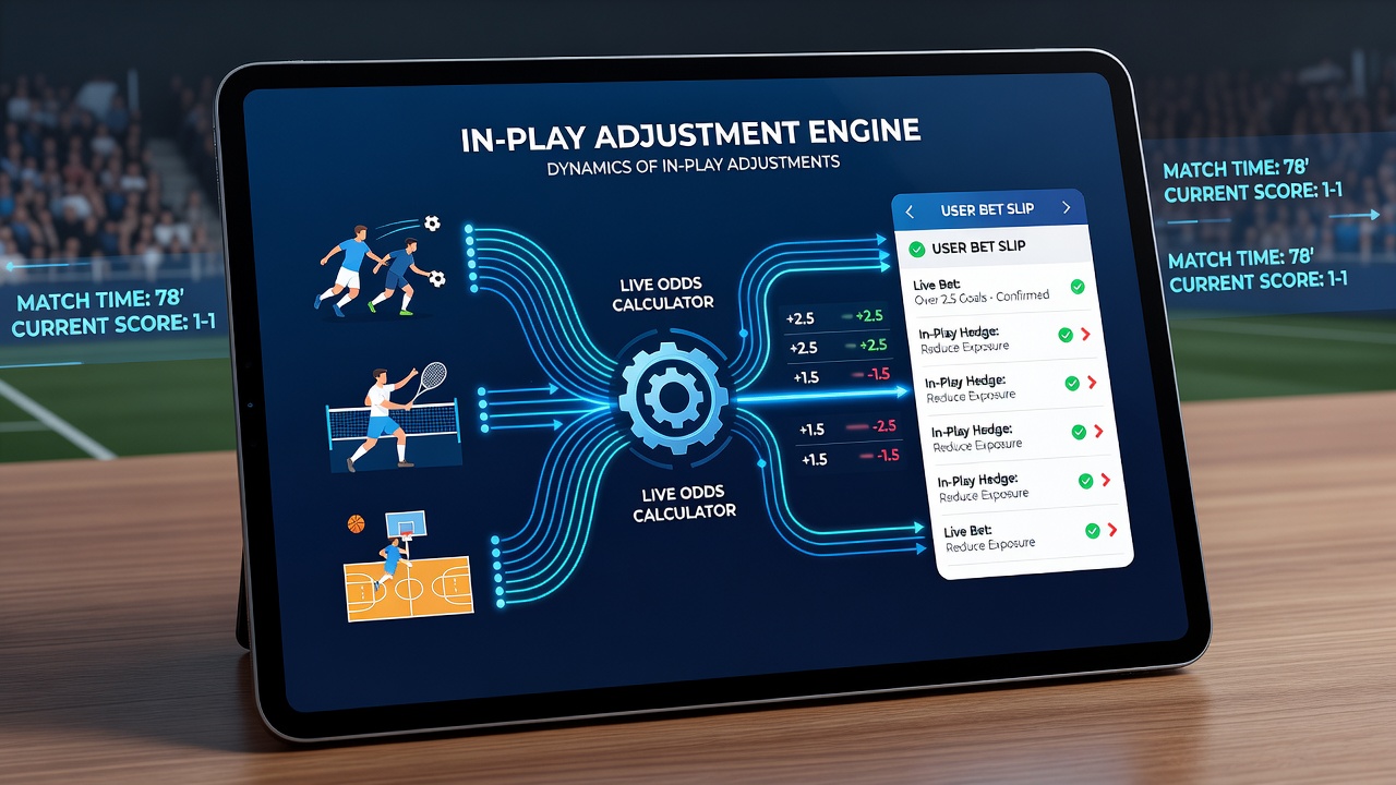 Analisten dashboard met grafieken van odds fluctuaties tijdens een live tennismatch in een digitale app